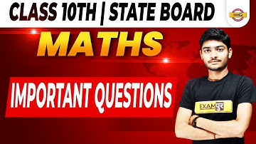 Maths Class 10th/State Board 2022 | Maths Important Questions | Maths Question By Manak Anand Sir