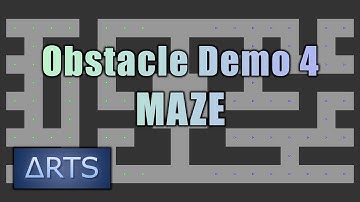 RTS Group Pathfinding: Obstacle Demo 4
