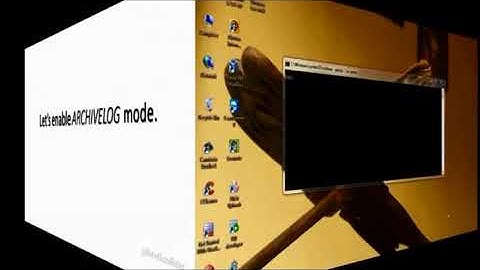 Oracle Database11g tutorials 9    What is archive log mode and how to enable archive Computer tips a