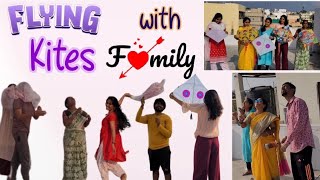 Funny Kites Flying With Family | Patang Festival | Sankranthi Archana Chandu