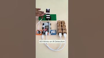 LED Lights blink when IR Sensor detects object | #ledprojectswithmicrocontroller #madebyhavi