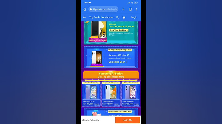 Flipkart Big Billion Days 2023 | Best Samsung Smartphone Deals