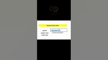 Cube Root in excel #sqrt formula in excel #exceltutorial #shorts #Root Number Power function