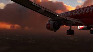 AirAsia A320 Landing at Khon Kaen Thailand - MSFS 2020