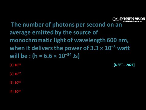 The number of photons per second on an average emitted : Power ...