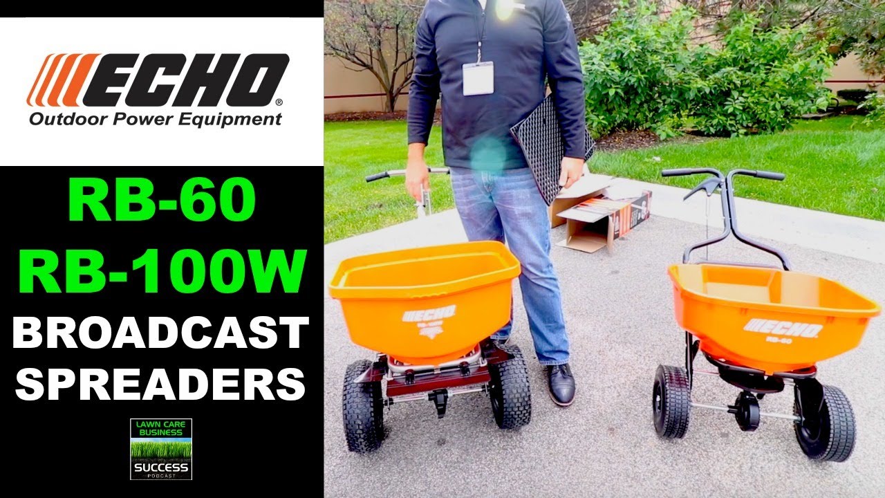 ECHO RB-60 & RB-100W Broadcast Spreaders - YouTube