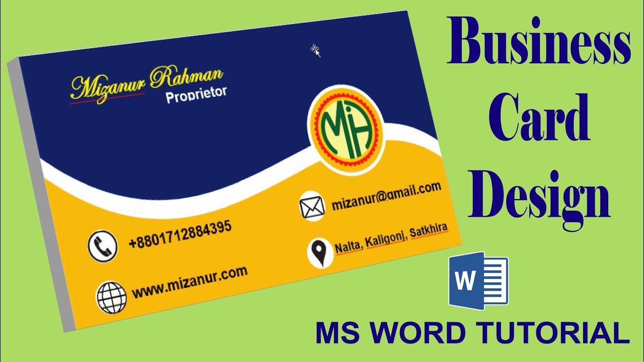 Simple Visiting Card Design In Word I simple-visiting-card-design-in-word-i