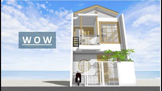 NICE !!! SMALL MODERN HOUSE DESIGN 4x5 METERS |  2 BEDROOMS | JAPANESE STYLE