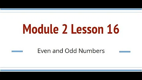 Grade 6, Module 2 Lesson 16