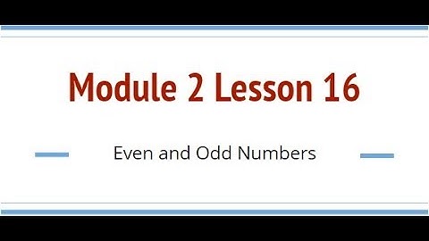 Grade 6, Module 2 Lesson 16