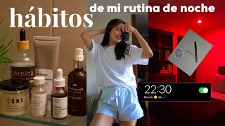 RUTINA DE NOCHE *realista* | hábitos para mejorar tu night routine, skincare y journaling