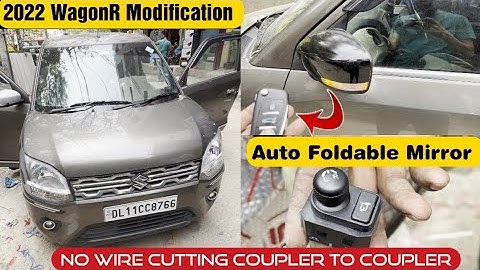 WagonR LXI To ZXI+ Modification | MGP Auto Foldable Mirror Installation | Maruti Genuine Accessories