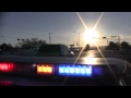 Albuquerque Police Officers respond with police lights and siren - FireAndPoliceVideos.com