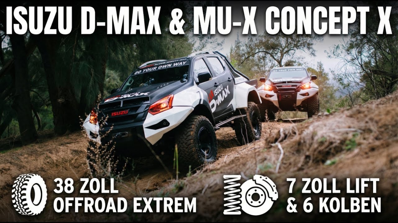 2019 Isuzu D-MAX Concept X – 38 Zoll Offroad Extrem & mehr