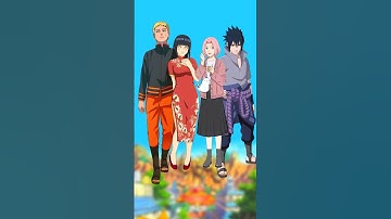 Naruto and hinata vs sasuke and Sakura | who is strong? #naruto #youtubeshorts #shorts