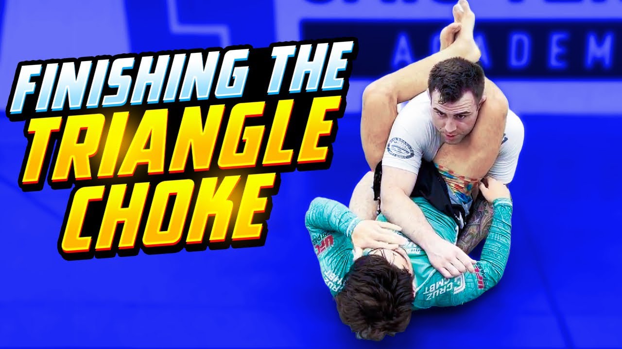 How to finish the triangle on bigger people (Teepee choke) - YouTube