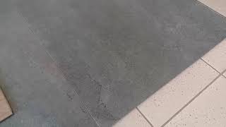 Pavimento Gres Moderno Effetto Pietra Lavica Basalto Antracite 180 X 90 Cm 