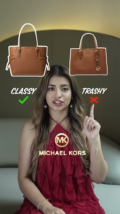 Keep this in mind before getting designer handbag #classyvstrashy #michaelkors #mkhandbags