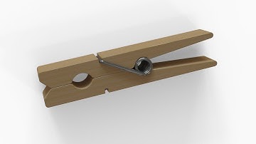 「DESIGN 158」 How to draw CLOTHES PIN by Solidworks