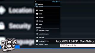 Android ICS 4.0.4 CPU Clock Settings screenshot 1