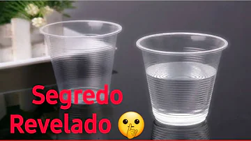 Como fazer simpatia do copo?