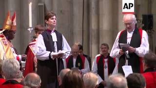 Church of England ordains first female bishop, protest