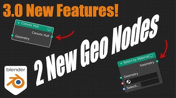 Blender 3.0 New Features: 2 New Geometry Nodes