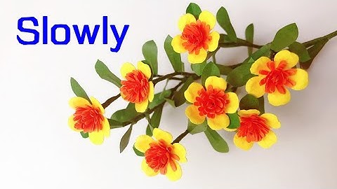 ABC TV | How To Make Portulaca Oleracea Paper Flower With Shape Punch (Slowly)- Craft Tutorial