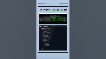 Lamborghini car landing page using html css js | @CodeHubSantanu#shorts