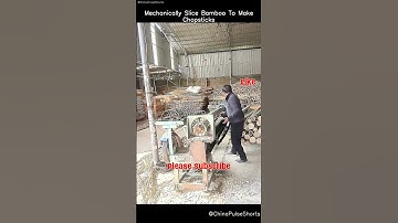 🎋 Bamboo to Chopsticks—Precision in Every Slice! #bamboocraft #naturalutensils