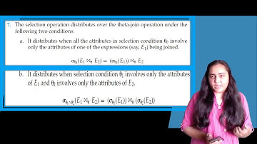 Query Processing & Optimization  -Query Equivalence Rules