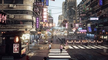 Day version inspired by Cyberpunk 2077 created with Unreal Engine 4.25