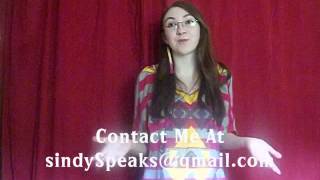 Youth Speaker Demo  Sindy Speaks