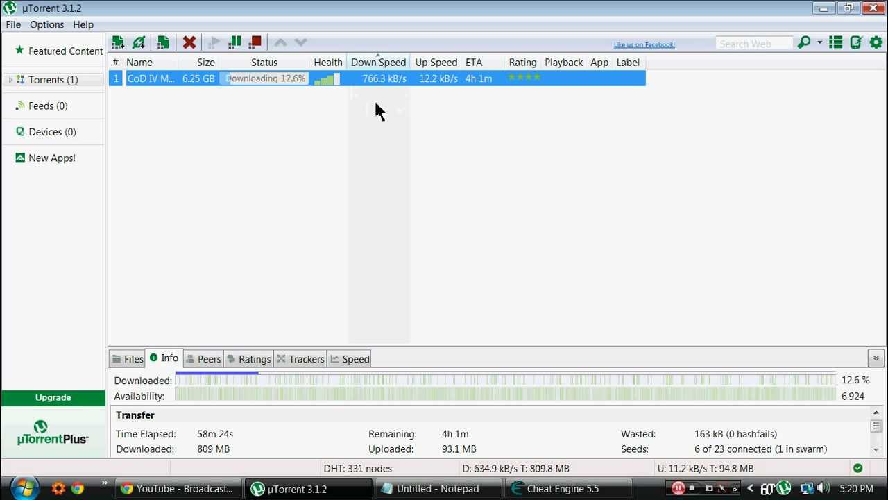 how to speed up utorrent download speed