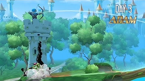 Tiny Archers - Gameplay Walkthrough Part 3 - Adam: Days 3-24 (iOS, Android)