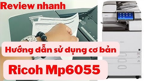 Bảng hướng dẫn sử dụng máy photo ricoh