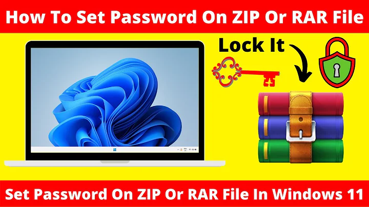 How To Set Password On ZIP Or RAR File On Windows 11 | Create A Password Protected ZIP File