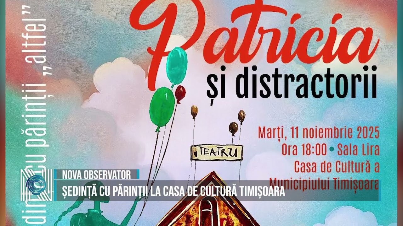 Ședință cu părinții la Casa de Cultură Timișoara