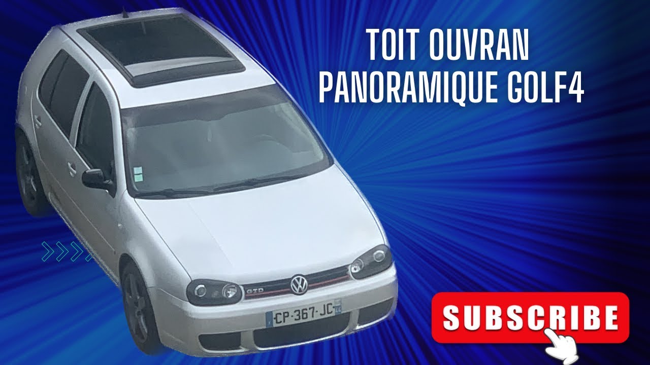 Installation toit ouvrant panoramique sur golf4