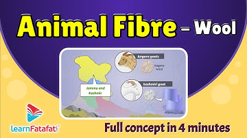 Class 7 Science Chapter 3 Fibre to Fabrics - Animal Fibre - All About Wool | CBSE - LearnFatafat