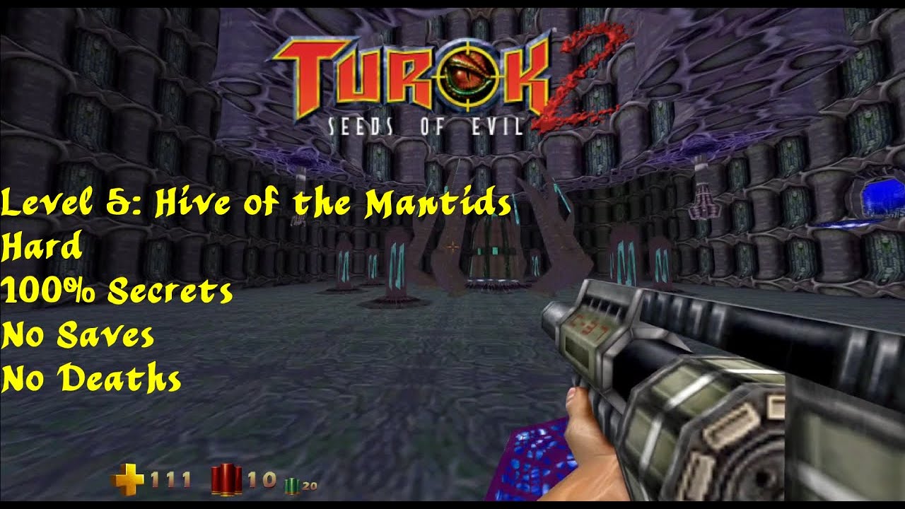 Turok 2 Seeds Of Evil Hd Hard 100 Level 5 Hive Of The Mantids