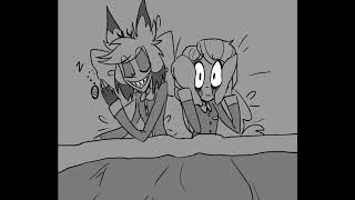Alastor snores HazbinHotel Charlastor. fanart
