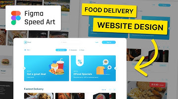Figma Speed Art - Food Delivery Website Design