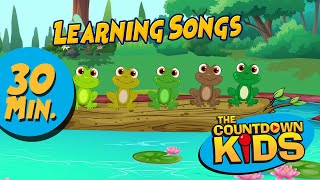 30 Minutes of Learning Songs - The Countdown Kids | Kids Songs & Nursery Rhymes | Lyrics Video