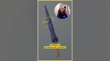 Watch me model an umbrella in #maya! #gamedev #blender #3dmodeling #tutorial #3d #tips #3dart #howto