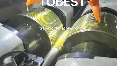 Automatic thread rolling machine for trapezoidal screw thru feed rolling