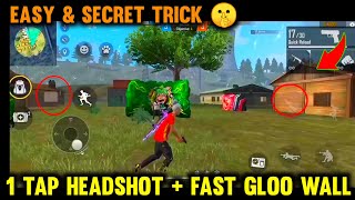 Best Secret Pro Trick & Tips For 1 Tap Headshot + Fast Gloo Wall Trick ?||AG Army