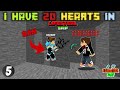 I have 20 hearts in lifesteal smp  f for faizan gaming  s 1