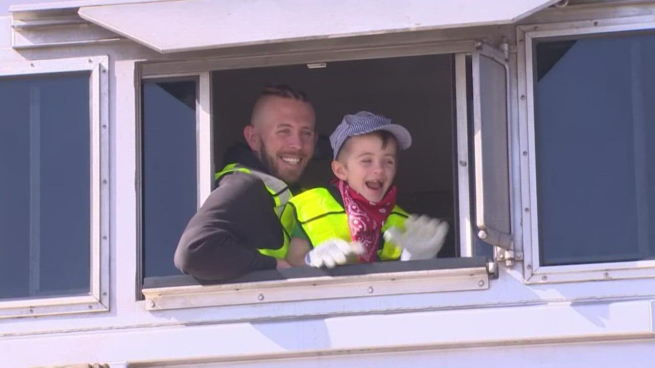 Wish granted: Houston boy's dream of driving a train comes true