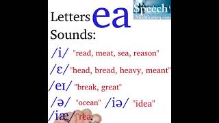 Sounds of Letters EA (American English Vowel Sounds and Spelling)